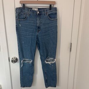 Abercrombie & Fitch Ripped Skinny High Rise Jeans